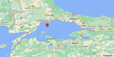 Marmara Denizi'nde 3.3 büyüklüğünde deprem